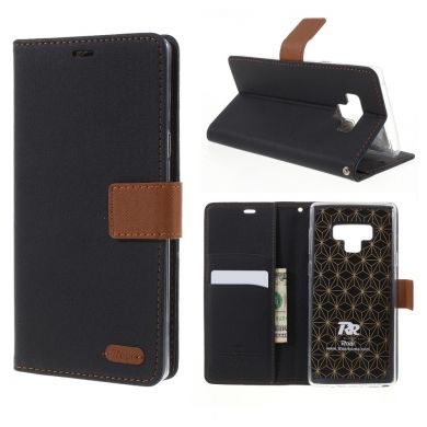 Чохол-книжка ROAR KOREA Cloth Texture для Samsung Galaxy Note 9 - Black