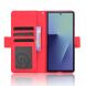Чехол-книжка с карманами Deexe Wallet Stand (FF) для Samsung Galaxy Fold 8 Ultra - Red. Фото 2 из 8