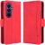 Чехол-книжка с карманами Deexe Wallet Stand (FF) для Samsung Galaxy Fold 8 Ultra - Red