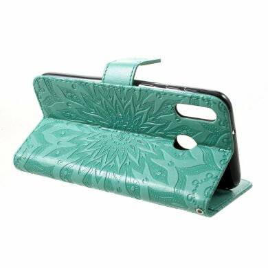 Чохол-книжка UniCase SunFlower Pattern для Samsung Galaxy M20 (M205) - Cyan