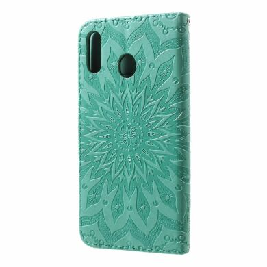 Чохол-книжка UniCase SunFlower Pattern для Samsung Galaxy M20 (M205) - Cyan