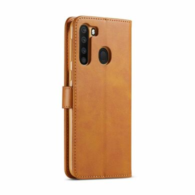 Чехол LC.IMEEKE Wallet Case для Samsung Galaxy A21 (A215) - Brown