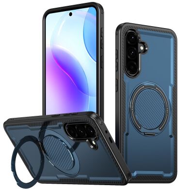 Чехол с кольцом-подставкой Reframe Grip MagSafe для Samsung Galaxy A17 (A175) - Blue