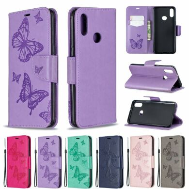 Чохол UniCase Butterfly Pattern для Samsung Galaxy A10s (A107) - Purple
