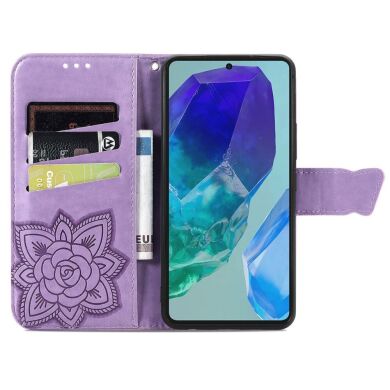 Чохол UniCase Butterfly Pattern для Samsung Galaxy A16 (A165) - Light Purple