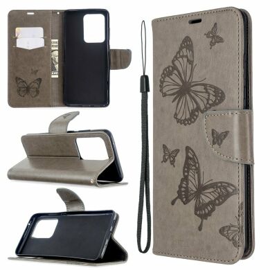 Чехол UniCase Butterfly Pattern для Samsung Galaxy S20 Ultra (G988) - Grey