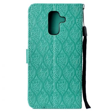 Чехол UniCase Leaf Wallet для Samsung Galaxy A6+ 2018 (A605) - Cyan