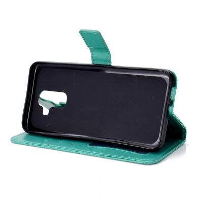 Чехол UniCase Leaf Wallet для Samsung Galaxy A6+ 2018 (A605) - Cyan