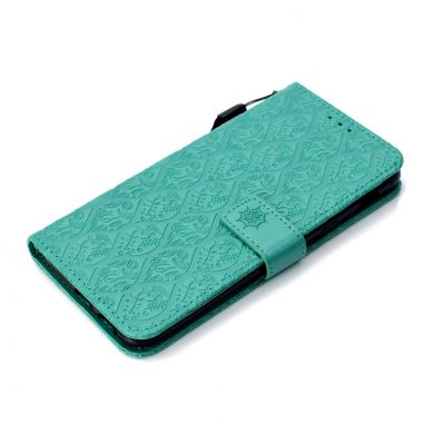 Чехол UniCase Leaf Wallet для Samsung Galaxy A6+ 2018 (A605) - Cyan