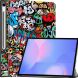 Чехол UniCase Life Style для Samsung Galaxy Tab S10 FE Plus - Graffiti. Фото 1 из 11