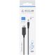 Кабель ACCLAB USB to DC 5.5х2.5мм (12V, 1A, 1m) - Black. Фото 2 из 4