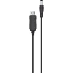 Кабель ACCLAB USB to DC 5.5х2.5мм (12V, 1A, 1m) - Black