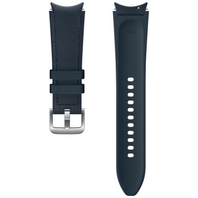 Оригинальный кожаный ремешок Hybrid Band (Size M/L) для Samsung Galaxy Watch 4 / 4 Classic / 5 / 5 Pro / 6 / 6 Classic (ET-SHR89LNEGRU) - Navy