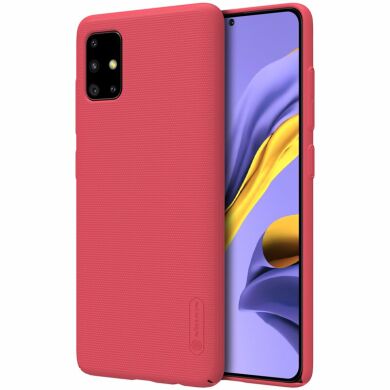 Пластиковий чохол NILLKIN Frosted Shield для Samsung Galaxy A51 (A515) - Red