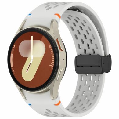 Ремінець Deexe Astra Strap для Samsung Galaxy Watch 4 / 4 Classic / 5 / 5 Pro / 6 / 6 Classic / 7 / FE - Light Grey