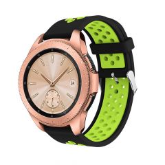 Ремінець Deexe Dual Color для Samsung Galaxy Watch 42mm - Black/Green