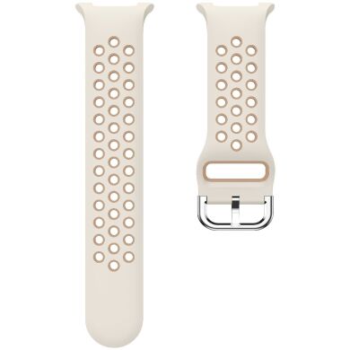 Ремешок Deexe Dual Color для Samsung Galaxy Watch 8 (40/44mm) / 8 Classic - Starlight / Milk Tea