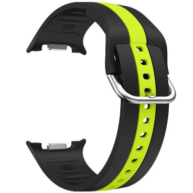 Ремешок Deexe Sport Strap для Samsung Galaxy Watch 8 (40/44mm) / 8 Classic - Black / Green