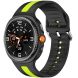 Ремешок Deexe Sport Strap для Samsung Galaxy Watch 8 (40/44mm) / 8 Classic - Black / Green. Фото 2 из 6