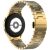 Ремінець Deexe Stainless Steel QuickFit для Samsung Galaxy Watch 4 / 5 / 6 / 7 / FE (40mm) - Gold