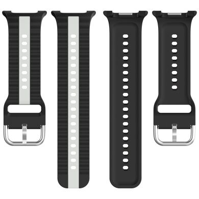 Ремінець Reframe Vertical Strip для Samsung Galaxy Watch 8 (40/44mm) / 8 Classic (43/47mm) / Ultra 2 - Dark Green / Wine Red