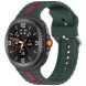 Ремінець Reframe Vertical Strip для Samsung Galaxy Watch 8 (40/44mm) / 8 Classic (43/47mm) / Ultra 2 - Dark Green / Wine Red