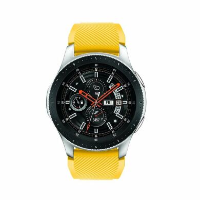Ремешок UniCase Twill Texture для Samsung Galaxy Watch 46mm / Watch 3 45mm / Gear S3 - Yellow