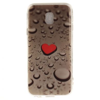 Силиконовый (TPU) чехол Deexe Life Style для Samsung Galaxy J3 2017 (J330) - Heart Pattern