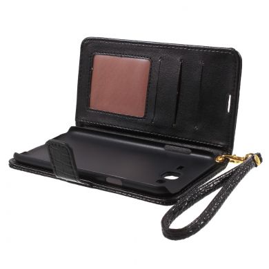 Чехол-книжка Deexe Crocodile Style для Samsung Galaxy J7 (J700) / J7 Neo (J701) - Black