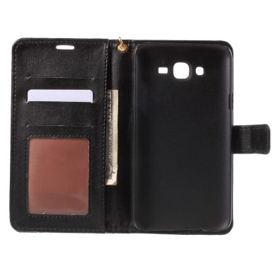 Чехол-книжка Deexe Crocodile Style для Samsung Galaxy J7 (J700) / J7 Neo (J701) - Black