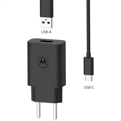 Сетевое зарядное устройство Motorola TurboPower 20W + кабель USB to Type-C (SJMC202-C) - Black