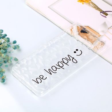 Силіконовий чохол UniCase 3D Diamond Pattern для Samsung Galaxy A7 2018 (A750), Be Happy