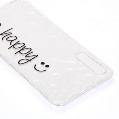 Силіконовий чохол UniCase 3D Diamond Pattern для Samsung Galaxy A7 2018 (A750), Be Happy