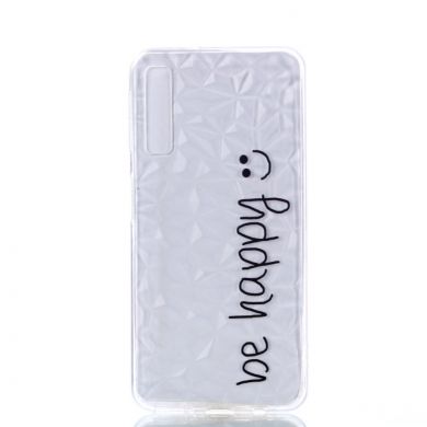 Силіконовий чохол UniCase 3D Diamond Pattern для Samsung Galaxy A7 2018 (A750), Be Happy