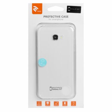 Силіконовий (TPU) чохол 2E Thin Case для Samsung Galaxy A7 (2017) - Transparent