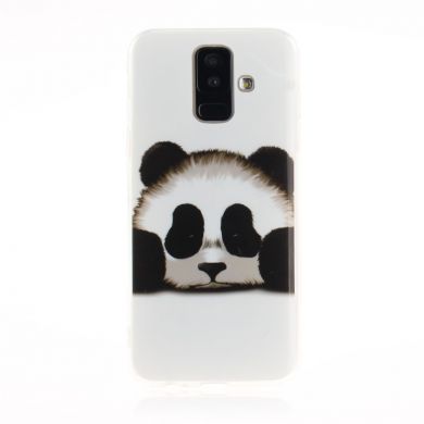 Силиконовый (TPU) чехол Deexe Life Style для Samsung Galaxy A6+ 2018 (A605) - Lovely Panda