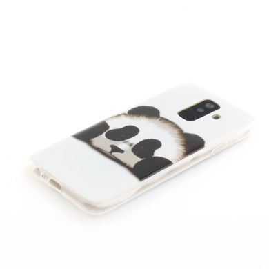 Силиконовый (TPU) чехол Deexe Life Style для Samsung Galaxy A6+ 2018 (A605) - Lovely Panda