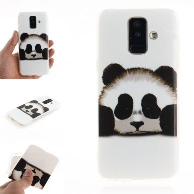 Силиконовый (TPU) чехол Deexe Life Style для Samsung Galaxy A6+ 2018 (A605) - Lovely Panda