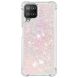Силиконовый (TPU) чехол Deexe Liquid Glitter для Samsung Galaxy A22 (A225) / M22 (M225) - Silver Pink Stars. Фото 3 из 7