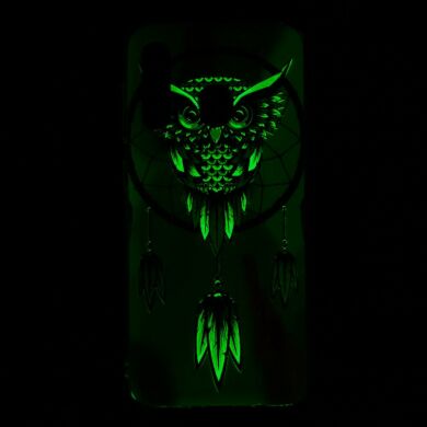 Силіконовий (TPU) чохол Deexe LumiCase для Samsung Galaxy A50 (A505) - Owl Dream Catcher