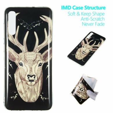 Силіконовий (TPU) чохол Deexe LumiCase для Samsung Galaxy A70 (A705) - Elk