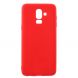 Силиконовый (TPU) чехол Deexe Matte Case для Samsung Galaxy J8 2018 (J810) - Red. Фото 1 из 3