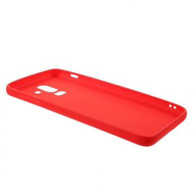 Силиконовый (TPU) чехол Deexe Matte Case для Samsung Galaxy J8 2018 (J810) - Red