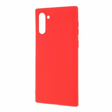 Силиконовый (TPU) чехол Deexe Matte Case для Samsung Galaxy Note 10 (N970) - Red