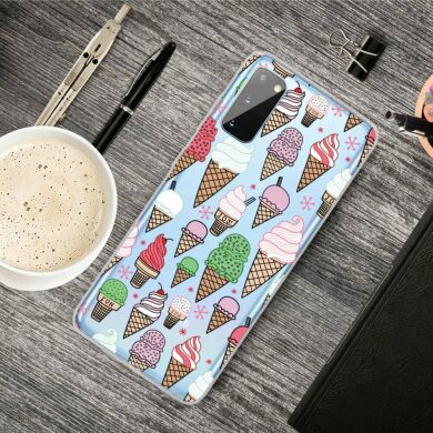 Силіконовий (TPU) чохол Deexe Pretty Glossy для Samsung Galaxy A41 (A415) - Colorful Ice Cream