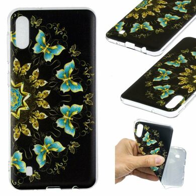 Силіконовий (TPU) чохол Deexe Pretty Glossy для Samsung Galaxy M10 (M105) - Colorized Butterflies