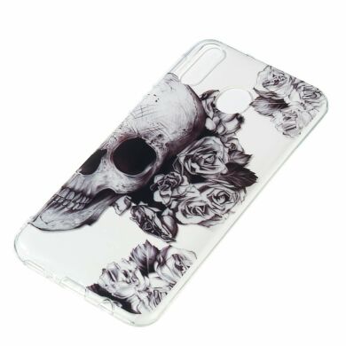 Силиконовый (TPU) чехол Deexe Pretty Glossy для Samsung Galaxy M20 (M205) - Cool Skull