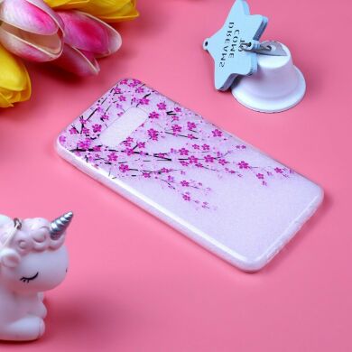 Силіконовий (TPU) чохол Deexe Pretty Glossy для Samsung Galaxy S10e (G970) - Peach Flower