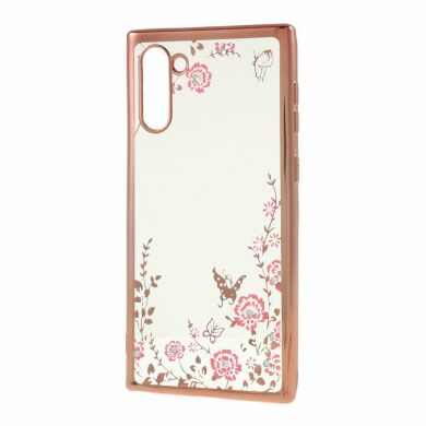 Силиконовый (TPU) чехол Deexe Shiny Cover для Samsung Galaxy Note 10 (N970) - Rose Gold