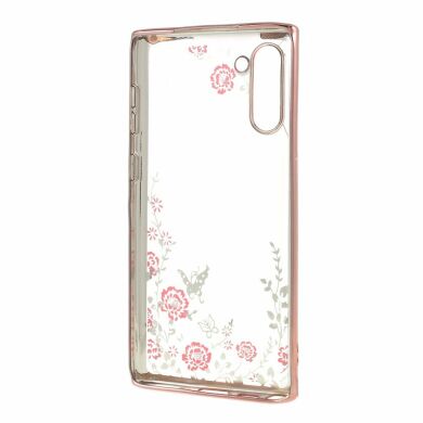 Силиконовый (TPU) чехол Deexe Shiny Cover для Samsung Galaxy Note 10 (N970) - Rose Gold